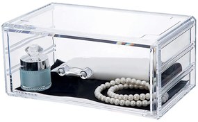 Organizator pentru bijuterii Stakable, Compactor, 1 compartiment, transparent