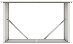 G21 WOH 335 tüzifa tároló - 242 x 89 cm, szürke