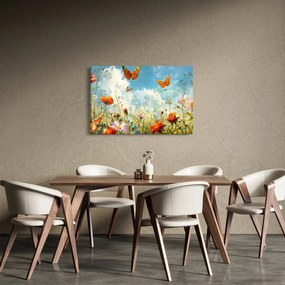 Kép - Pillangók a nyári réten (90x60 cm)