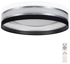 LED Dimmelhető mennyezeti lámpa SMART CORAL LED/24W/230V fekete/fehér + távirányító
