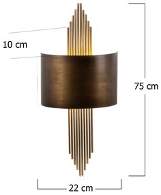 Aranyszínű fali lámpa – Opviq lights