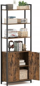 Sokoldalú könyvespolc iratrendező 6 polcos alsó szekrény 159,5 cm