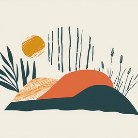 Poszter 70x70cm Este a réten