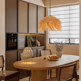 Immax 08272L - Csillár zsinóron NATURALEZA 1xE27/40W/230V átm. 55 cm rattan