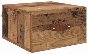 Fali éjjeli szekrény Öreg fa 35 x 35 x 20 cm Faanyag