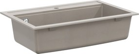 vidaXL Mosogató Szürke 795 x 505 mm Gránit
