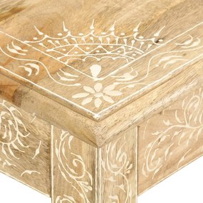 Kézzel festett tömör mangófa dohányzóasztal 110 x 50 x 45 cm