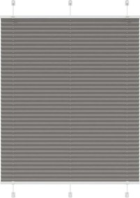 vidaXL pliszírozott redőny antracit 110x100 cm szövetszélesség 109,4cm