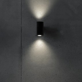 Kanlux 38882 - Kültéri fali lámpa ZEVI 2xGU10/10W/230V IP54 fekete