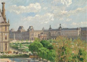Kép - Camille Pissarro, Place du Carrousel, Paris, reprodukciók (70x50 cm)