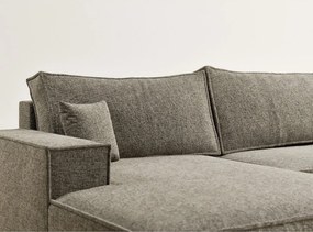 Barna zsenília kinyitható-tárolóhelyes sarokkanapé (U alakú) Kyoto – Maison de Rêve