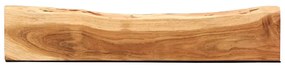2 darab tömör akácfa fali polc 100x20x3,5 cm