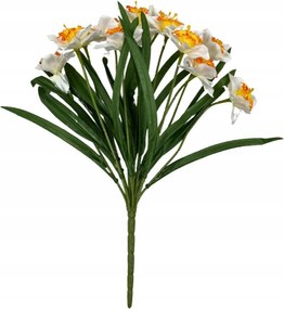 Nárcisz csokor mű nárcisz 45 cm fehér-narancssárga
