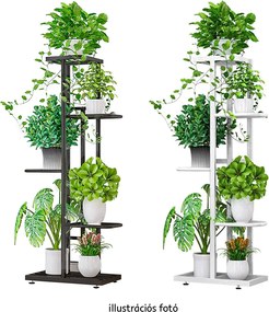 Fém állvány a virágokra, fehér, BAMIR TYP 2