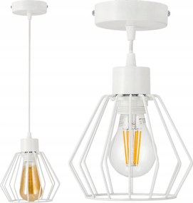 Konyhai Függő Lámpa Állítható Gyémánt Fehér