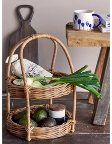 Fehér-kék agyagkerámia bögre szett 3 db-os 450 ml Linora – Bloomingville