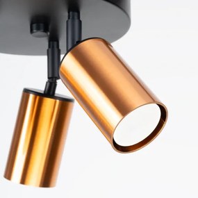 Sollux SL.1377 - Spotlámpa WINX 3xGU10/10W/230V fekete/réz