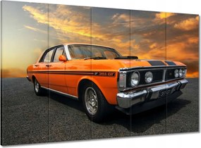 Vászonkép 100x70 Narancssárga Klasszikus Autó