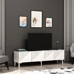 [en.casa] TV állvány Oppdal 154x37x45cm fehér