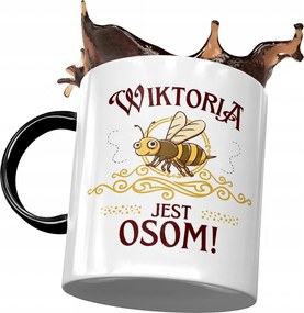 Fekete Bögre Viktória Barátnőknek Ajándék Nyomtatott Fotóval