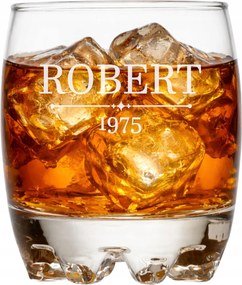 Whiskys pohár gravírozással Felirat Születésnap Ajándék Férfinak