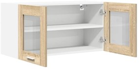 Függő szekrény Riga Sonoma tölgy és fehér 80 x 31 x 40 cm