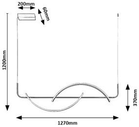 Rabalux 72233 - LED Csillár zsinóron JARNELLE LED/35W/230V
