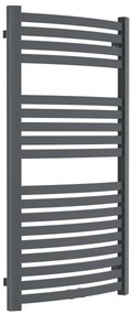 Invena fürdőszoba radiátor íves 100x54 cm szürke/grafit UG-02-100