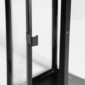 Dekoratív fekete lámpás, 49 cm