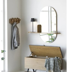 Fali tükör polccal 92x94,5 cm Barco – House Nordic