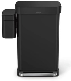 Matt fekete komposztálható hulladék gyűjtő 4 l – simplehuman