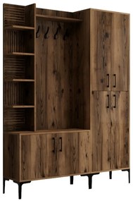 Függesztő akasztó, cipőpolc, polcok és szekrényViyana Walnut