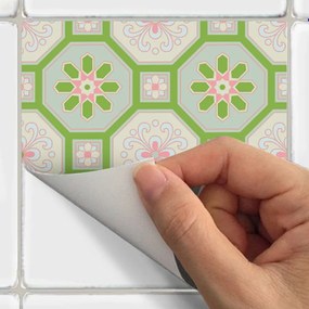 Shade of Green 9 db-os dekoratív falimatrica szett, 10 x 10 cm - Ambiance