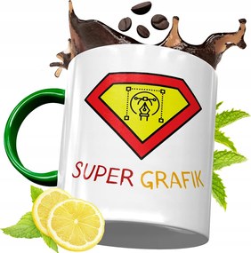 Zöld Bögre Grafikusoknak Tökéletes Ajándék fényképes nyomtatással