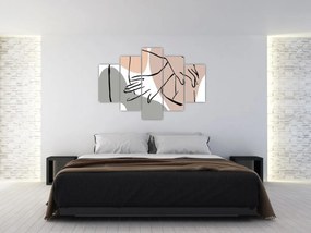Kép - Női test vonal művészet N⁰2 (150x105 cm)