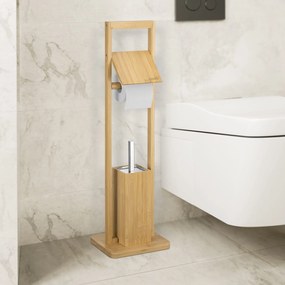 Casaria® Bambusz WC-készlet - 83x24,5x20 cm