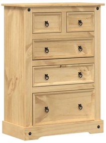 Corona tömör fenyőfa komód 80 x 43 x 114 cm