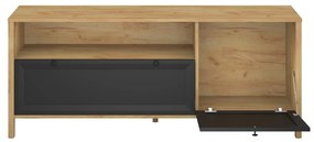 TV szekrény Bruselas (tarany craft (tölgy + fekete). 1116786