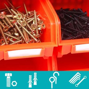 Fali csavar és szerszám rendező 2 típusba-43 db-os