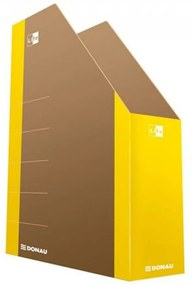 Iratpapucs, karton, 80 mm, DONAU Life, neon sárga (D3550S)
