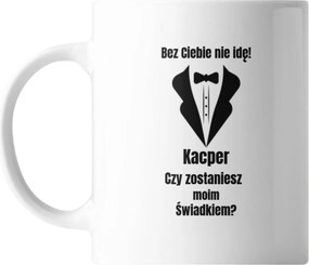 Kerámia Nyomott Mintás Bögre Tanúnak Esküvői Ajándék Névre Szóló Ajándék