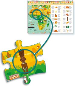 Megfigyeltető puzzle - Lenyűgöző világ, 200 db-os - A round the world + booklet