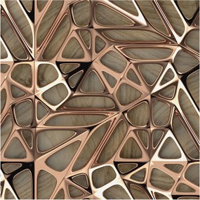 Flizelin Dekoratív fotótapéta Hálószobába Geometrikus minta 250x250