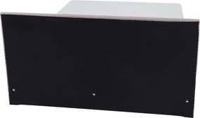 Boxspring ágy, szürkésbarna Taupe, 140x200, ADARA