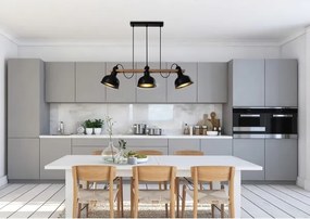 RENO lógcsillár 3xE27/40W/230V fekete/barna