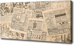 Vászonkép Régi újság 100x70 cm