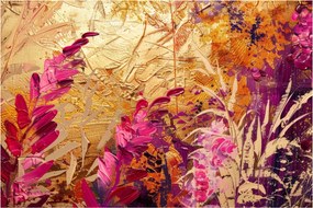 Kép - Absztrakt festmény virágok II. (90x60 cm)