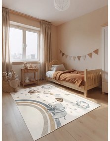 Krémszínű gyerek szőnyeg 160x230 cm Walk like an Elephant Rainy Party – Villeroy&amp;Boch