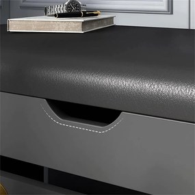 Cipősszekrény 100 x 30 x 51cm szürke BC FUR1665-3
