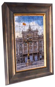 Madrid puzzle képkeret bronz